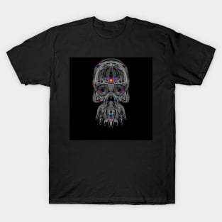 Electroluminated Skull - Iridize T-Shirt